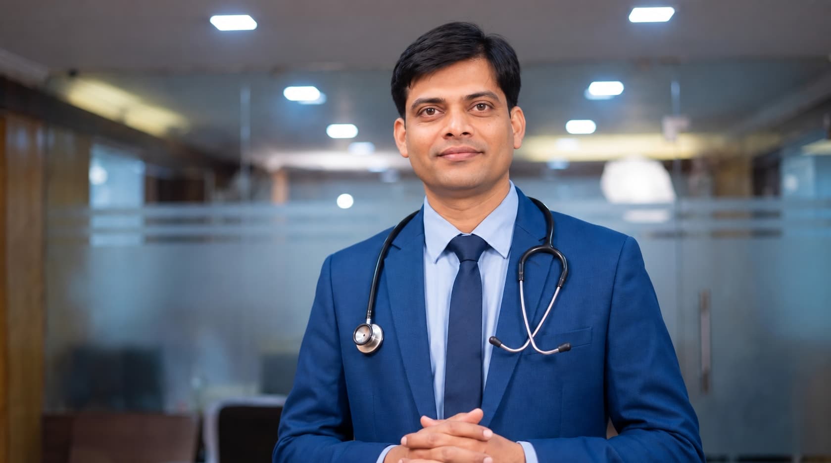 Dr. Ram Kumar.G in a blue suit